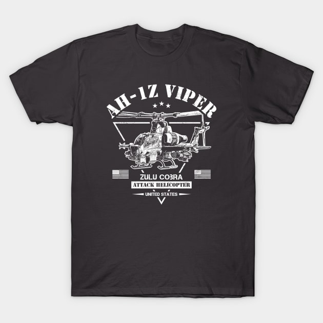 AH-1Z Viper Zulu Cobra T-Shirt by Military Style Designs